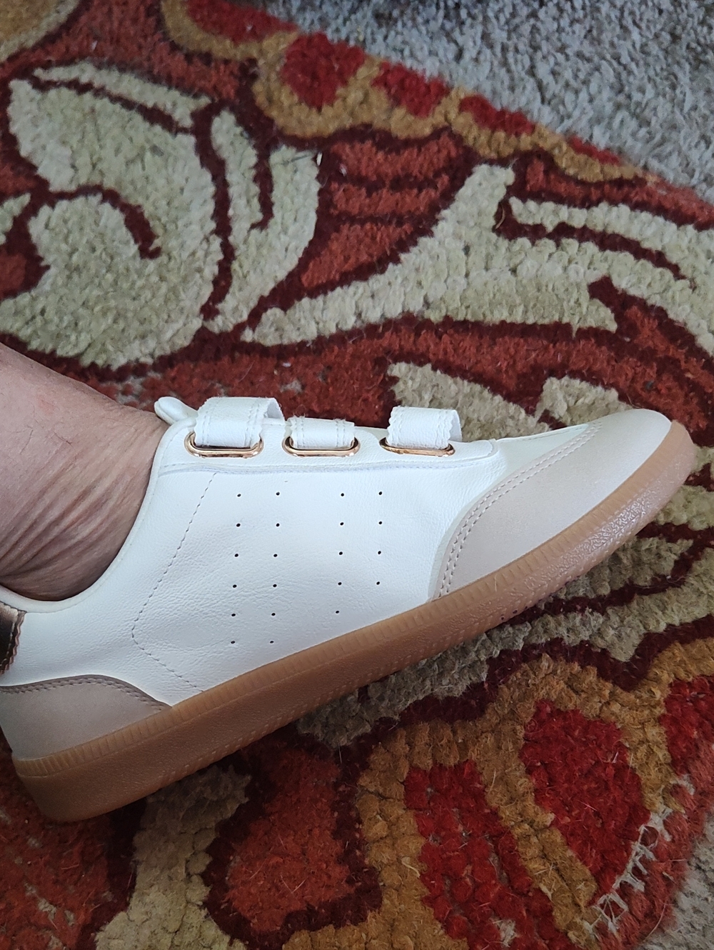 DV Dolce Vita 6.5 Sneaker Shoe - Slip On With Velcro Snaps New Without Tags
